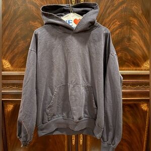 Los Angeles Apparel Heavy Fleece Hoodie (Garment Dye), Dolphin Blue